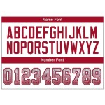 Maillot de football blanc en maille rouge-gris personnalisé Maillot de football blanc en maille rouge-gris personnalisé