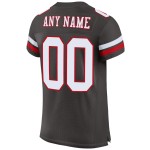 Maillot de football personnalisé en maille étain authentique blanc-rouge Maillot de football personnalisé en maille étain authentique blanc-rouge