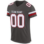Maillot de football personnalisé en maille étain authentique blanc-rouge Maillot de football personnalisé en maille étain authentique blanc-rouge