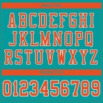 Maillot de football personnalisé en maille authentique orange-blanc Aqua Maillot de football personnalisé en maille authentique orange-blanc Aqua