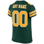 Maillot de football personnalisé authentique en maille vert or-blanc Maillot de football personnalisé authentique en maille vert or-blanc