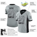 Maillot de football noir et blanc Drift Fashion Mesh Silver personnalisé Maillot de football noir et blanc Drift Fashion Mesh Silver personnalisé