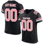 Maillot de football authentique noir, rose et blanc, maille moyenne Maillot de football authentique noir, rose et blanc, maille moyenne