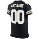 Maillot de football personnalisé en maille noir, blanc et or Vegas, authentique Maillot de football personnalisé en maille noir, blanc et or Vegas, authentique