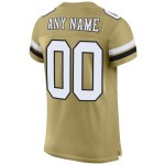 Maillot de football Vegas Gold authentique en maille blanc-noir personnalisé Maillot de football Vegas Gold authentique en maille blanc-noir personnalisé