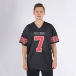Maillot de football en maille noire rouge et blanc, authentique et personnalisé Maillot de football en maille noire rouge et blanc, authentique et personnalisé