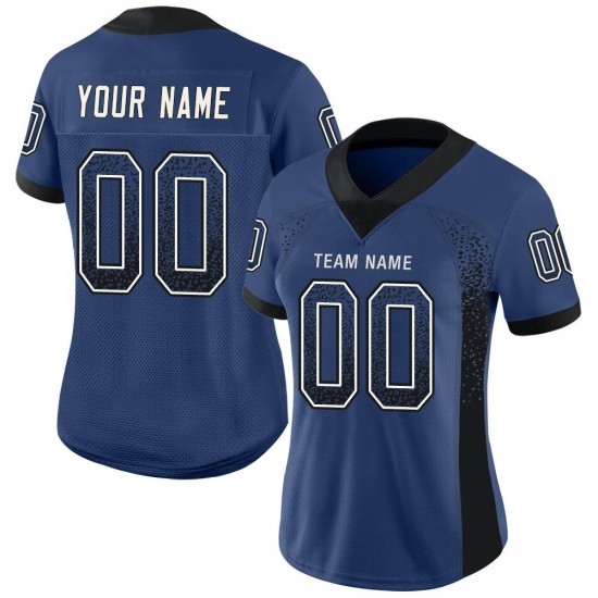 Maillot de football Royal Drift Mesh noir et blanc, personnalisé et tendance Maillot de football Royal Drift Mesh noir et blanc, personnalisé et tendance