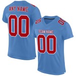 Maillot de football léger authentique en maille personnalisée rouge-blanc-bleu Maillot de football léger authentique en maille personnalisée rouge-blanc-bleu