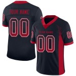 Maillot de football personnalisé en maille rouge et blanche, bleu marine, à la mode Maillot de football personnalisé en maille rouge et blanche, bleu marine, à la mode